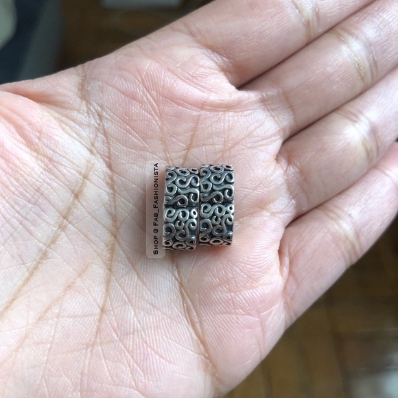 Pandora sterling silver 2 clips only - Picture 6 of 7